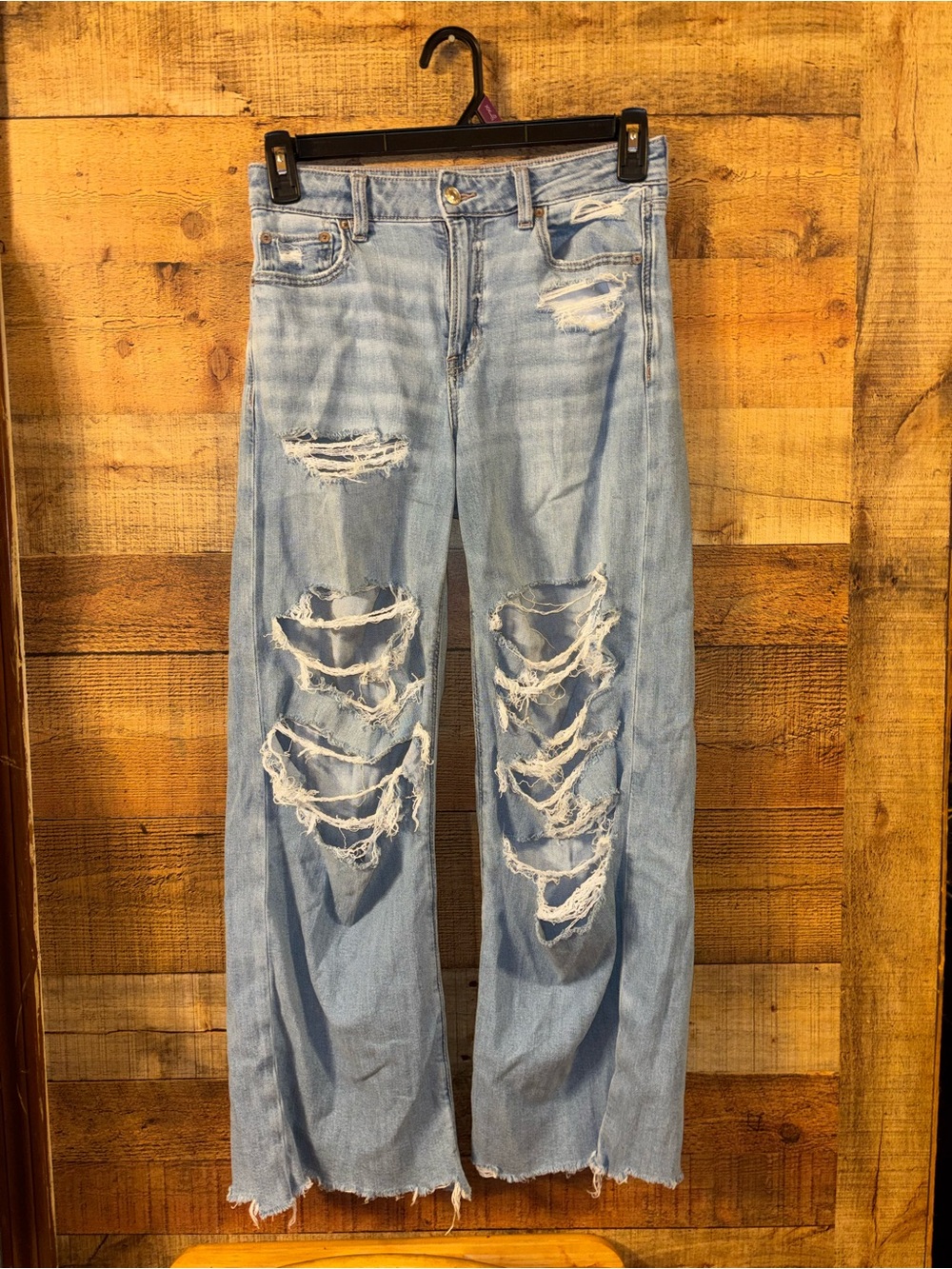 American Eagle Super Highrise Baggy Wide Leg Jeans